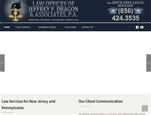 Tablet Screenshot of jeffdragonlaw.com